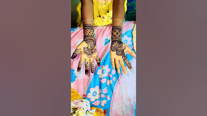 New trending simple mehendi designs 💓🌿 #mehndi #henna #trend #shorts #simple #viral #art #newdesigns