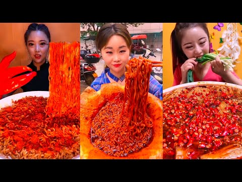 รวมคนจีนกินเส้น ตอน5 🌶🌶🌶หม่าล่าเผ็ดๆ เผ็ดลิ้นชา Spicy noodles Eating show คนจีนกินโชว์ ep.54