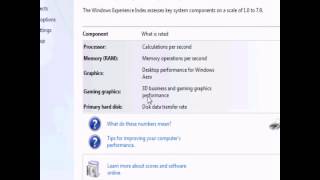 Enhance Windows 7 performance (part 7): rate your computer