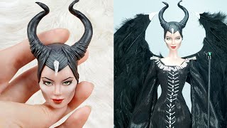 25 DIY Ideas for Your Barbies to Look Like Famous Celebrities | Maleficent, Angelina Jolie