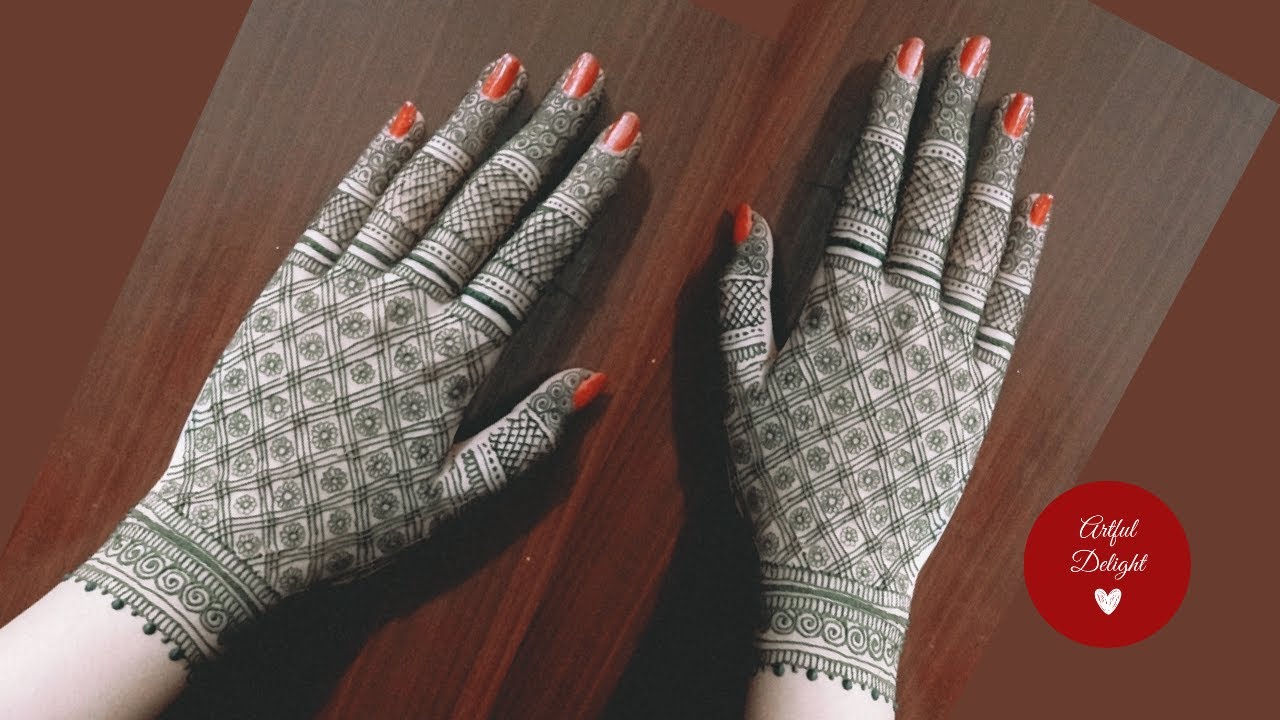 Back Hand Net Mehndi design | Arabic Henna for festivals | Bridal ...