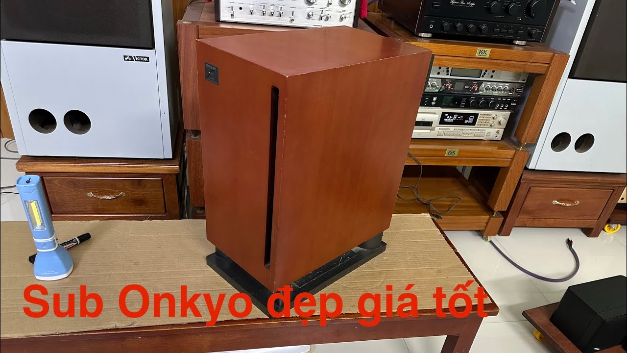 ONKYO SL-407 subwoofer, large size, powerful sound, great price