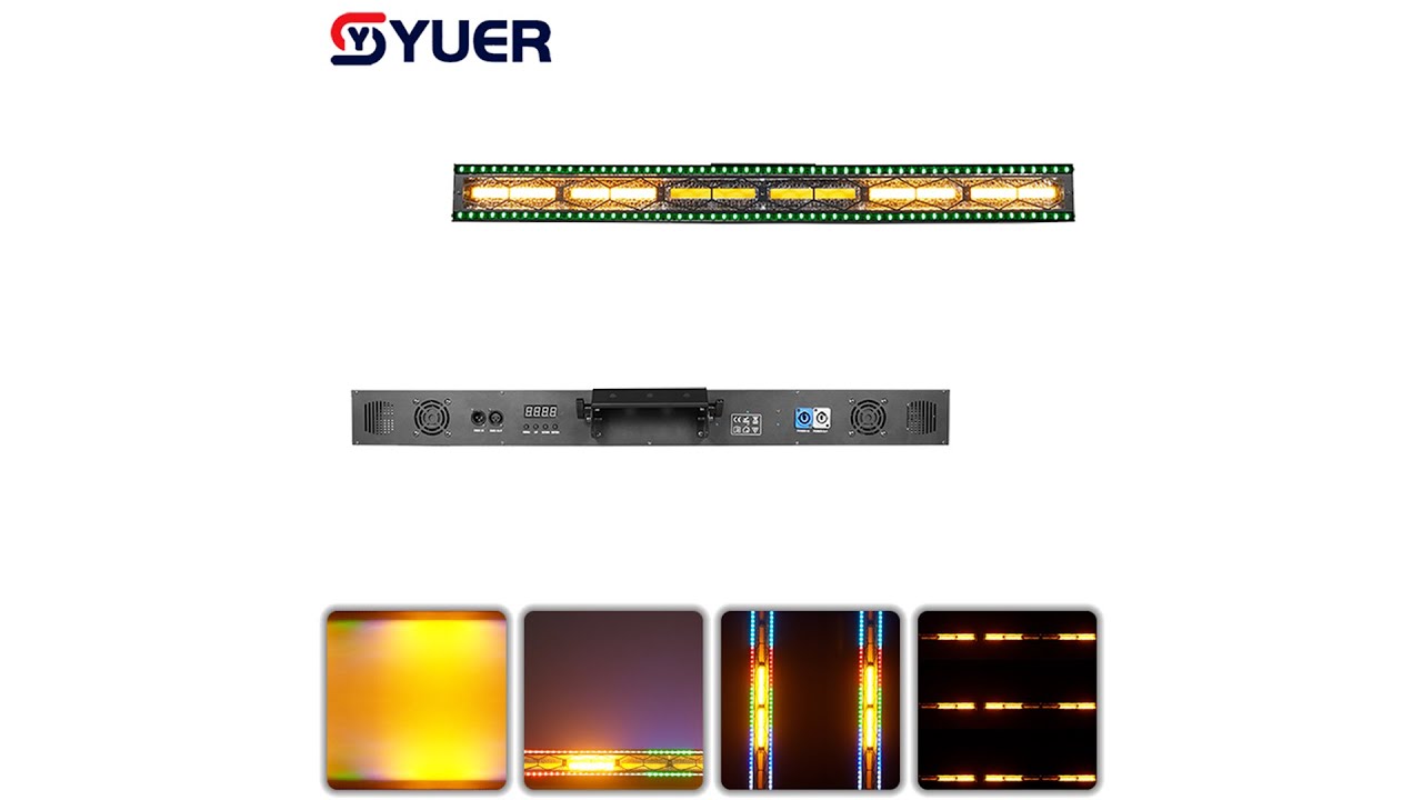 YUER™️LED 6X40W COB Wall Washer Light With Fill Light 112X0.2W Voice Control DMX