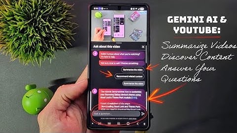 Gemini AI & YouTube: Summarize Videos, Discover Related Content, and Answers to Questions!
