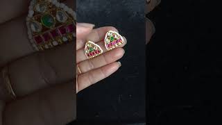 pachi kundan studs#trendingshorts#trendingjewellery#trendingvideo#earrings#veda_creation06