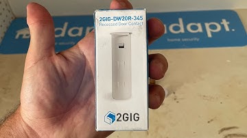 How to replace the battery on a 2gig Recessed Door sensor.