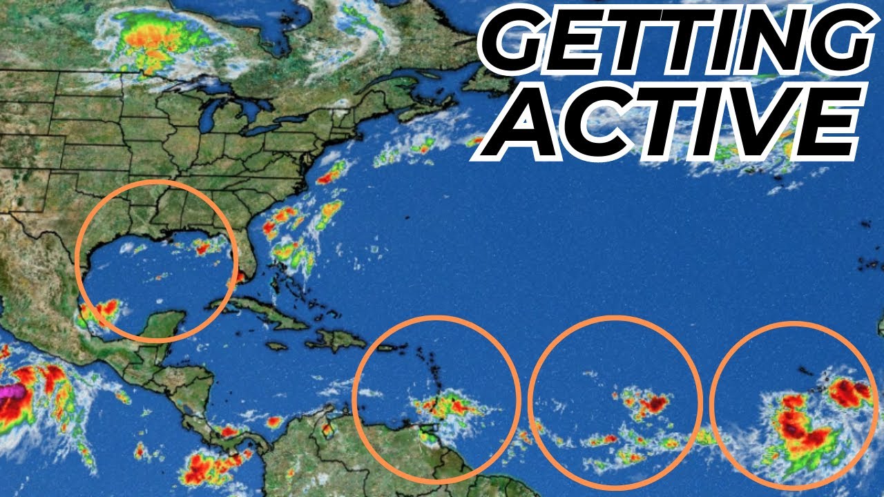 Tropics Update: Development Chances Growing For 3 Tropical Waves - YouTube