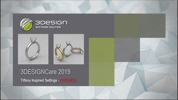 Preview: Tiffany Style rings with 3DESIGN