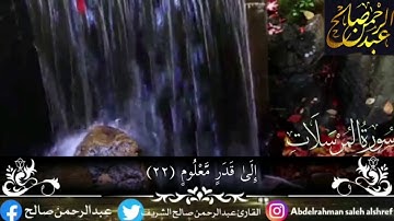 سورة المرسلات تلاوة خاشعة القارئ عبدالرحمن صالح الشريف#قرآن_كريم #سورة_المرسلات