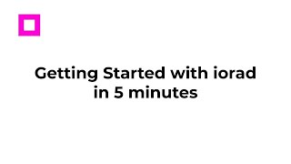 Getting Started with iorad