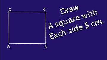 How to draw a square with each side 5 cm.shsirclasses.