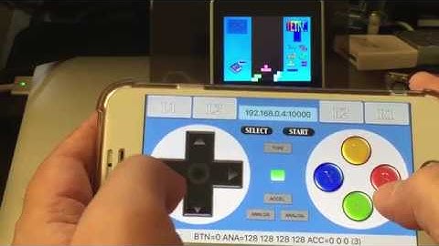 Control Tetris sample of M5Stack with RCWController