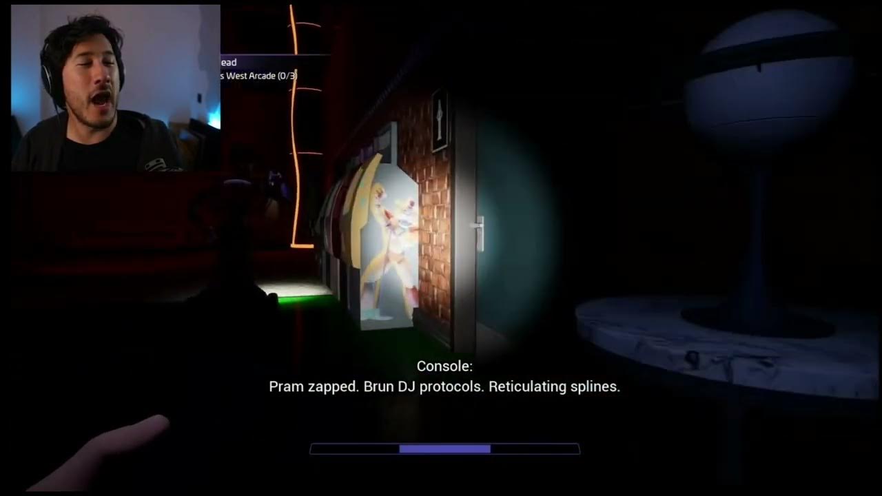 Security Breach being glitchy again! Markiplier fnafsecuritybreach