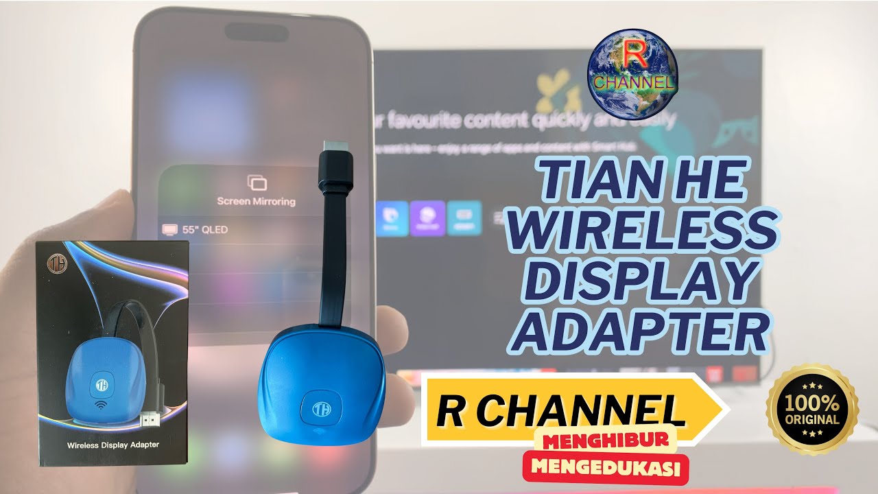 Cara mencerminkan tampilan pada HP ke TV pakai wireless display adapter ...