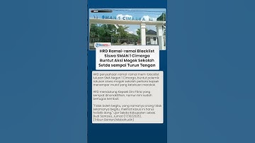 Nasib Siswa Lulusan SMAN 1 Cimarga, HRD Ramai-ramai Blacklist Murid yang Bela Anak Ketahuan Merokok