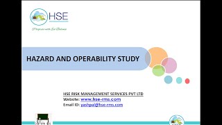 Presentation -Hazards And  Operability Study (HAZOP)