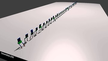 Blender Game Engine: NN/GA Artificial Intelligence biped test01