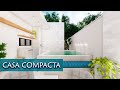 CASA COMPACTA TÉRREA - 04 QUARTOS E PISCINA | 150 m² - TERRENO 10x20