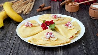 Как приготовить блины с бананом - Рецепты от Со Вкусом Как приготовить блины с бананом - Рецепты от Со Вкусом