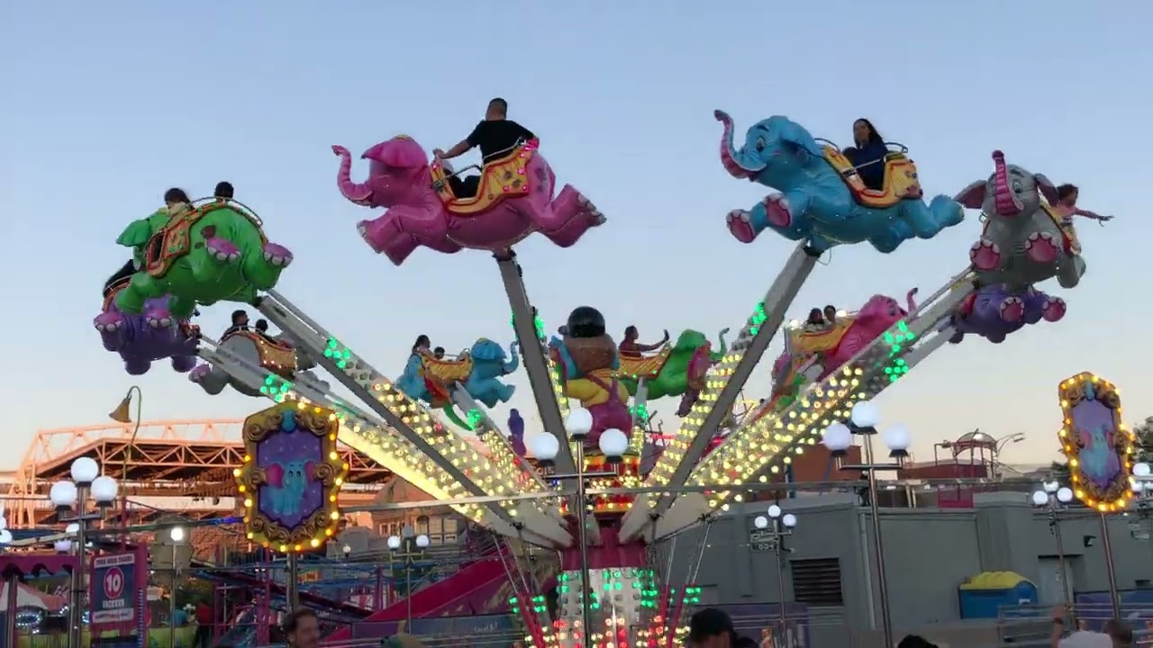 Flying high on the Elephant Ride at CNE! 🐘🎡 