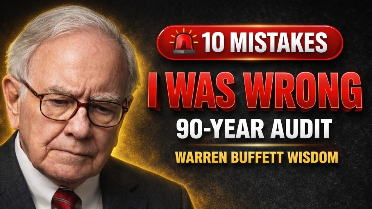 “I Was Living A Lie” — 10 Brutal Lessons Warren Buffett Learned Too Late (The 90-Year Audit)