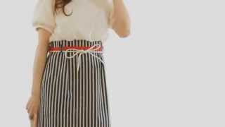 【Million Carats】ストライプ切り替えワンピ