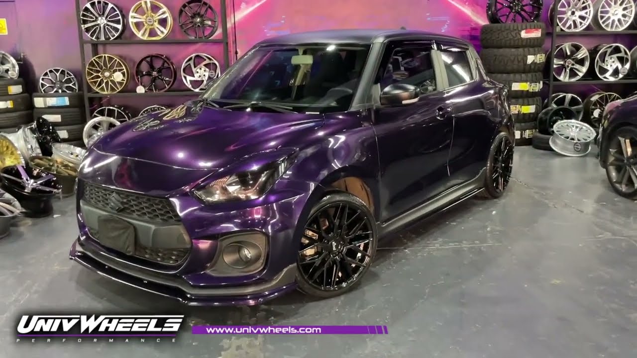 Suzuki Swift con rines NiCHE GAMMA en negro gloss. 😎 - YouTube