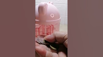 🌈🐻ASMR AWESOME PINK BEAR COIN SORTER BANK LOOP 9