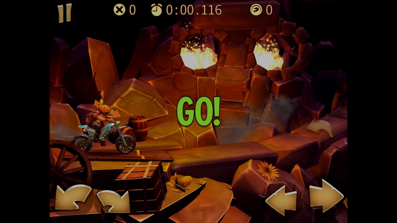 Trials Frontier - The Cave (Пещера) - Tango (Backwheel)