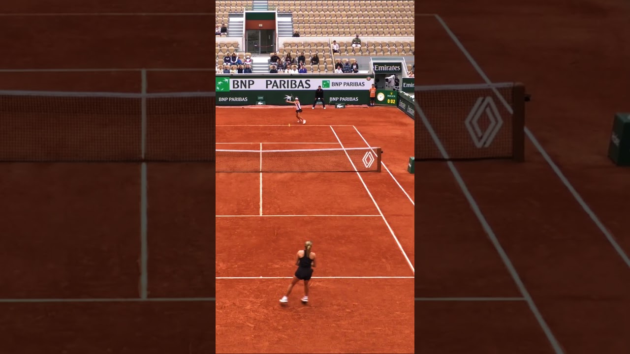 A drop shot and a lob? Chwalinska had it all. 😮💨🎾 #RolandGarros