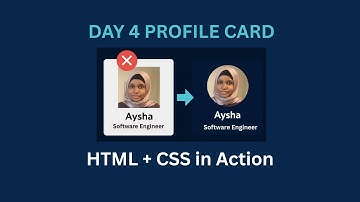 Day 4: Profile Card (HTML + CSS) | HTML + CSS in Action #HTML #CSS #FrontendDevelopment #ProfileCard