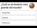 Cual ? Es el Desierto más grande del mundo 🌎?