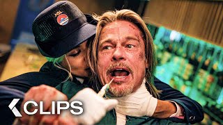 BULLET TRAIN Best Action Scenes (2022) Brad Pitt