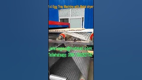 1-4 Egg Tray Production Line with metal dryer