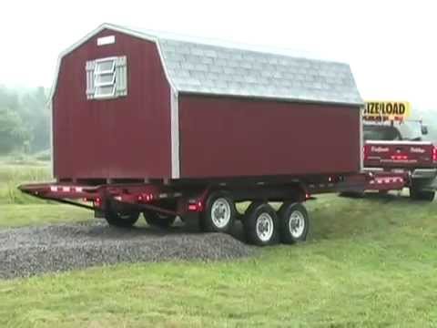 Deliver a shed the easy way - YouTube