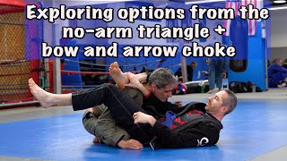 Exploring the No-arm triangle + Bow and Arrow choke with George!