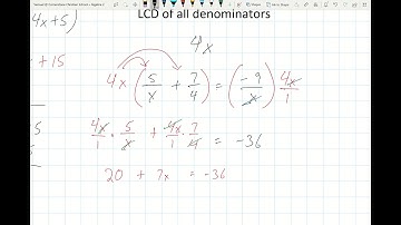 Algebra 2 - 8.6 Solving Rational Equations Part 1