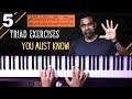 5 useful exercises to practice a chord with an extra note on the piano