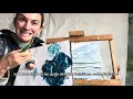 IMPASTO beach in less than 20 minutes -  1 knife 5 colours - TUTORIAL 