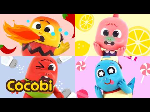 What’s the taste? Rainbow Flavour Song!🌈 + More Fun Songs for Kids | Cocobi