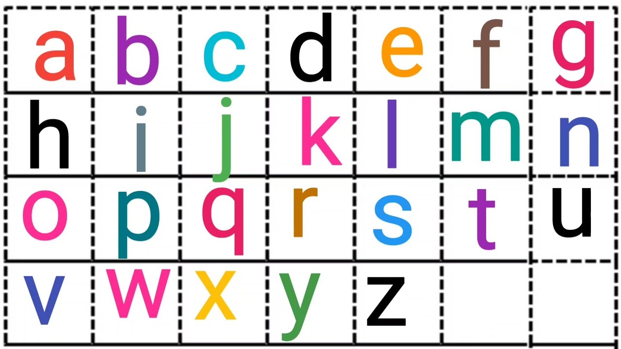 Small abcd | Colourful ABCD | ABCD Song | ABCD for Toddlers - YouTube
