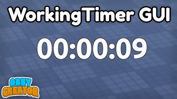 How To Make Working Timer GUI Tutorial || Roblox - Obby Creator