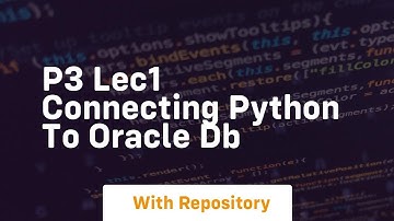 P3 lec1 connecting python to oracle db
