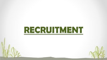 Part - 1 | CH - 5 | Recruitment | For BCom (P and H), NCWEB, SOL students.