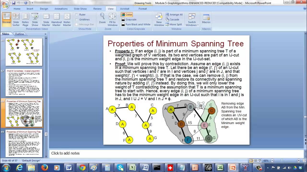 Minimum spanning trees properties 1 2 ij cut and minimum weight edge