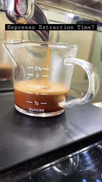 Ekstraksi Espresso - Berapa Detik?