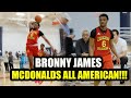 Bronny James Full Highlights from McDonalds All American Practices!! His Jumper Looks Smooth!!