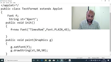 GUI Programming :Applet, Graphics and Text Formatting