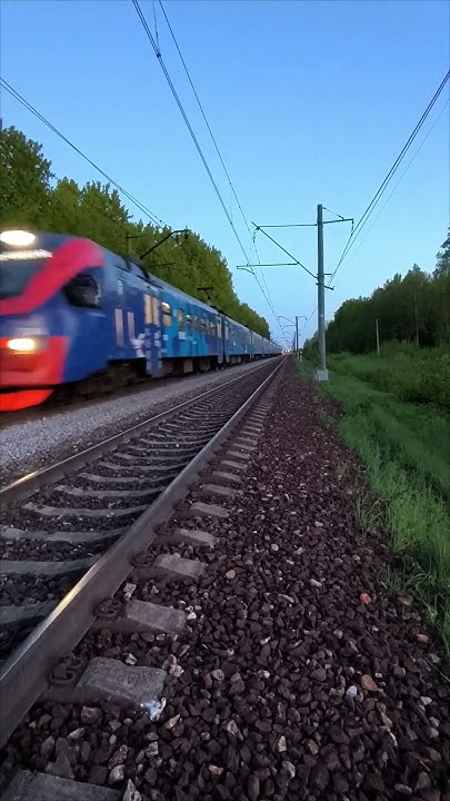эп2д-0084 РЭКС экспресс ЦППК Калуга 1-Москва, на перегоне Обнинское ...
