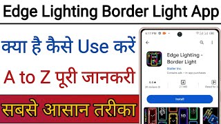 Edge Lighting Border Light App Kaise Use Kare !! How To Use Edge Lighting Border Light App screenshot 2